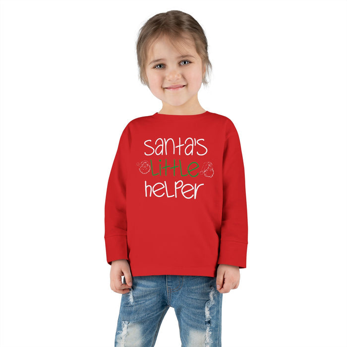 Santa's Little Helper Toddler Long Sleeve Tee - 314 Originals