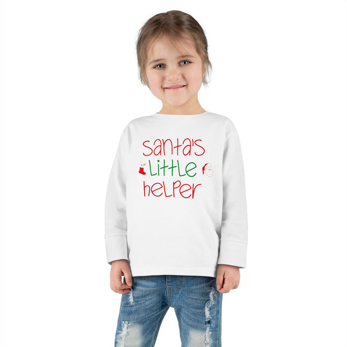 Santa's Little Helper Toddler Long Sleeve Tee - 314 Originals