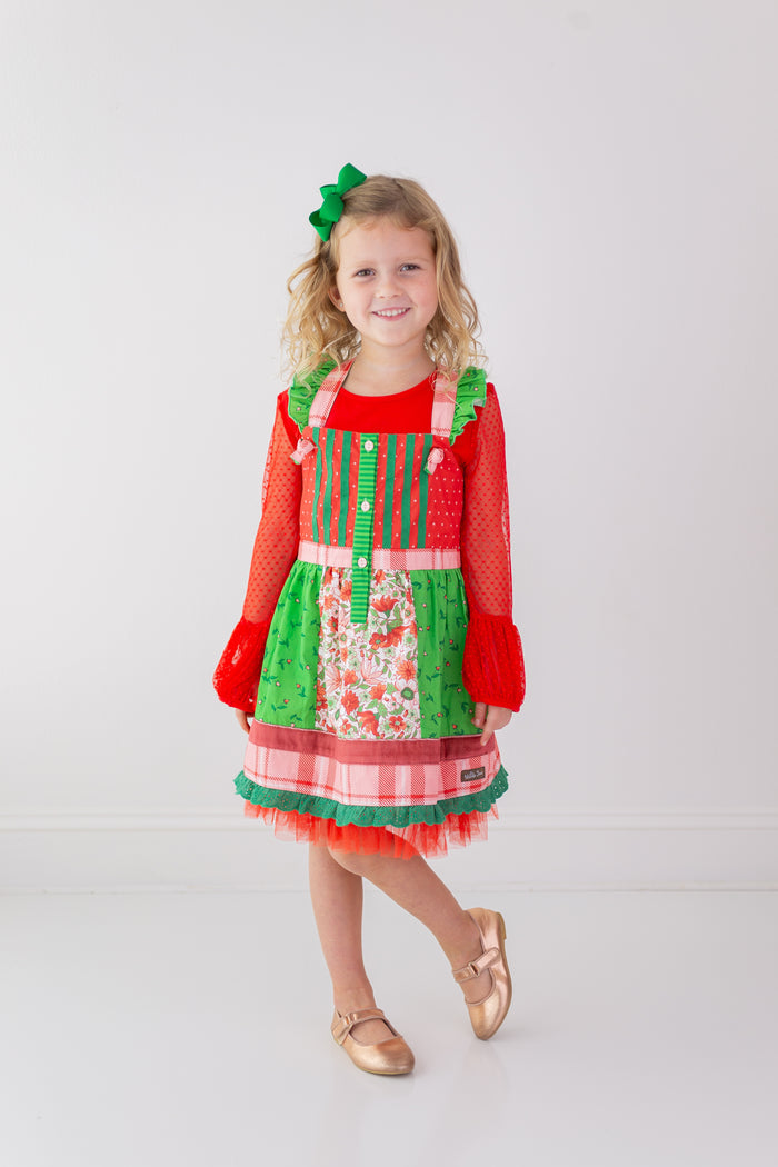 Scarlet Sleigh Ride Lace Tee
