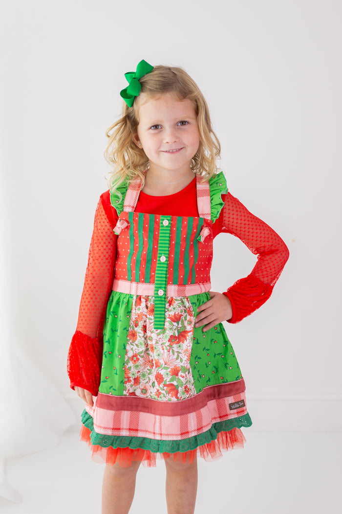 Scarlet Sleigh Ride Lace Tee