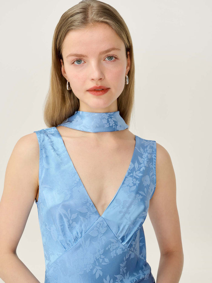 Scarlett Scarf in Vista Blue