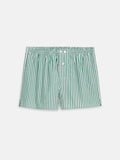 Schostal Boxer Shorts In Green Stripe