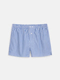 Schostal Boxer Shorts In Navy Stripe