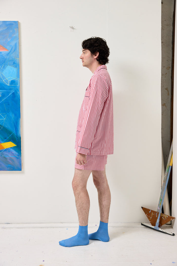 Schostal Boxer Shorts In Red Stripe