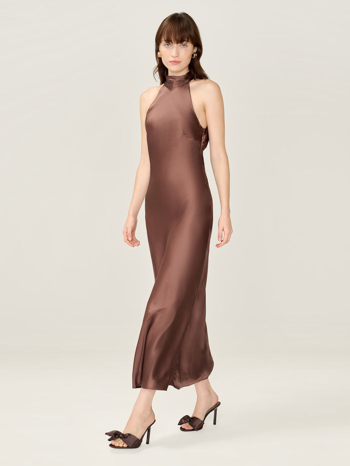 Seychelles Dress in Chocolate