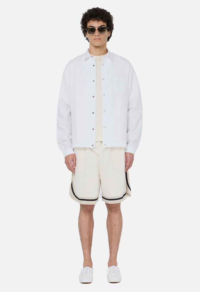 Shaolin Oversized Court Shorts / Salt x Tan