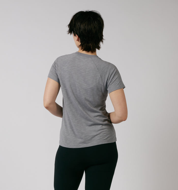 Short Sleeve Jersey Slub Raglan Tee - Ultimate Gray