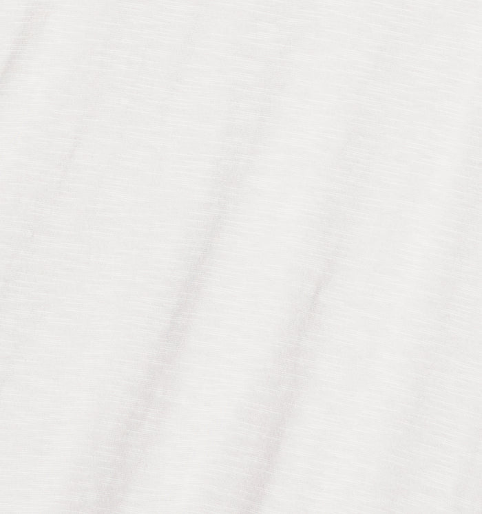 Short Sleeve Jersey Slub V Neck Tee - Natural
