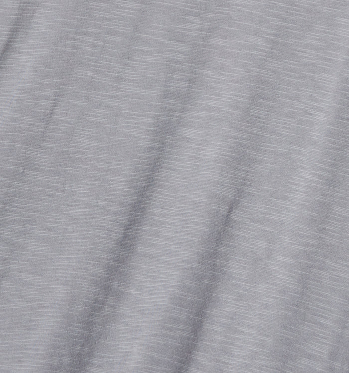Short Sleeve Jersey Slub V Neck Tee - Ultimate Gray