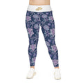 Snowflake Plus Size Leggings — Subtle Side Script Graphic, Comfortable Everyday Activewear - 314 Originals