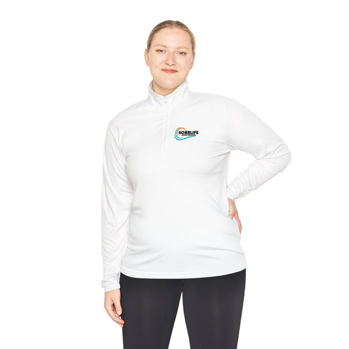 Sober Pride Quarter-Zip Pullover | Recovery Apparel for Sobriety & Alcohol-Free Living
