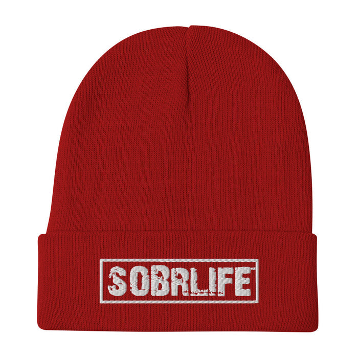 SobrLife Embroidered Beanie