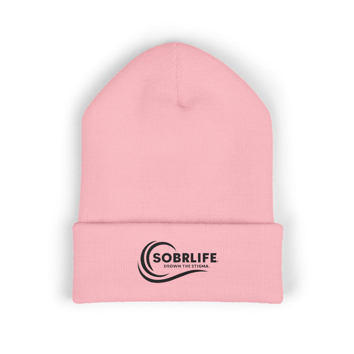 SOBRLIFE Embroidered Classic Cuffed Beanie - Keep Warm & Drown the Stigma