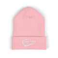 SOBRLIFE Embroidered Classic Cuffed Beanie - White Logo