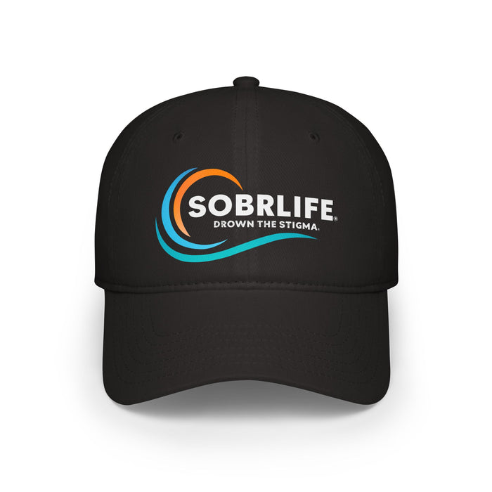 SOBRLIFE Low Profile Baseball Cap - Full Color Logo with White Text