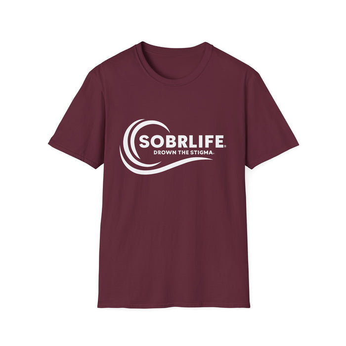 SOBRLIFE™ Unisex Softstyle T-Shirt – White Logo