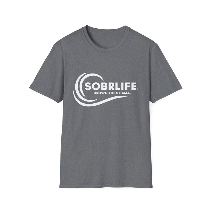 SOBRLIFE™ Unisex Softstyle T-Shirt – White Logo