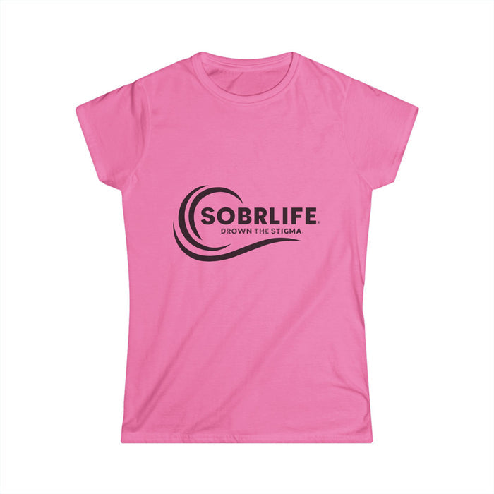 SOBRLIFE Women's Softstyle Tee - Black Logo