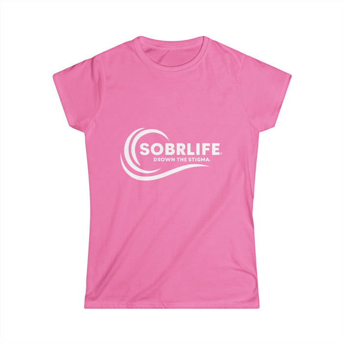SOBRLIFE Women's Softstyle Tee - White Logo