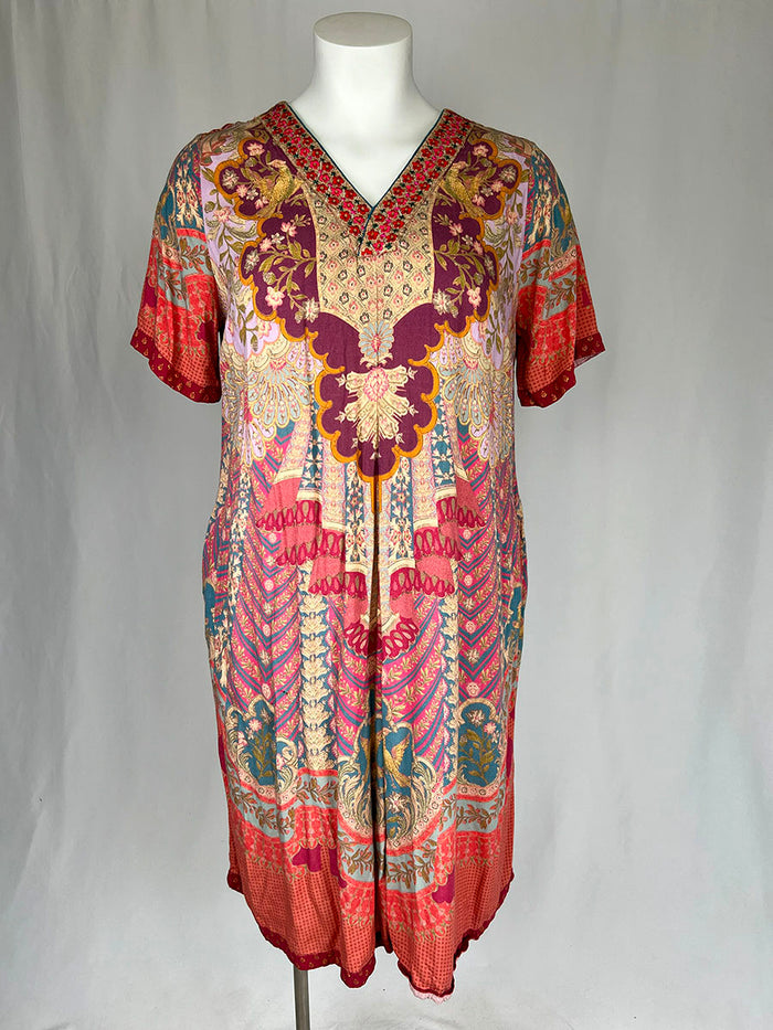Soft Surroundings Size 1X Pink & Purple Dress