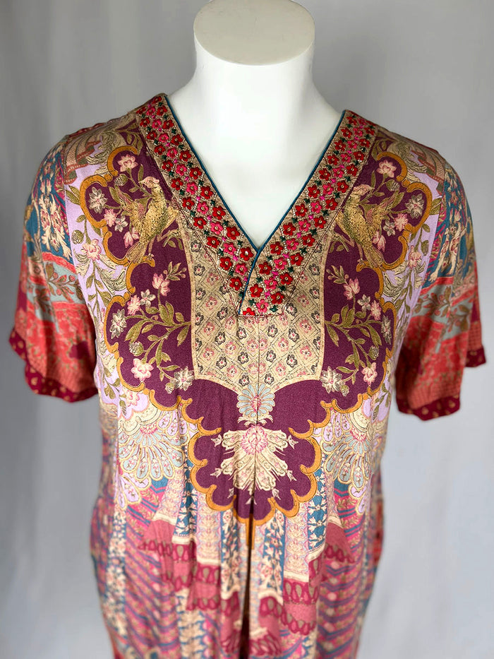 Soft Surroundings Size 1X Pink & Purple Dress