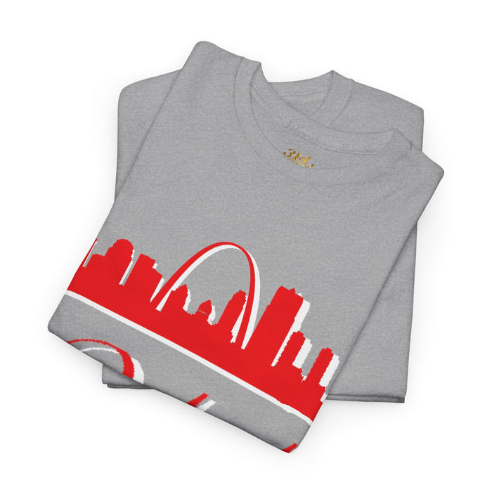 St. Louis 314 Skyline Tee — Red Gateway Arch City Number T-Shirt - 314 Originals