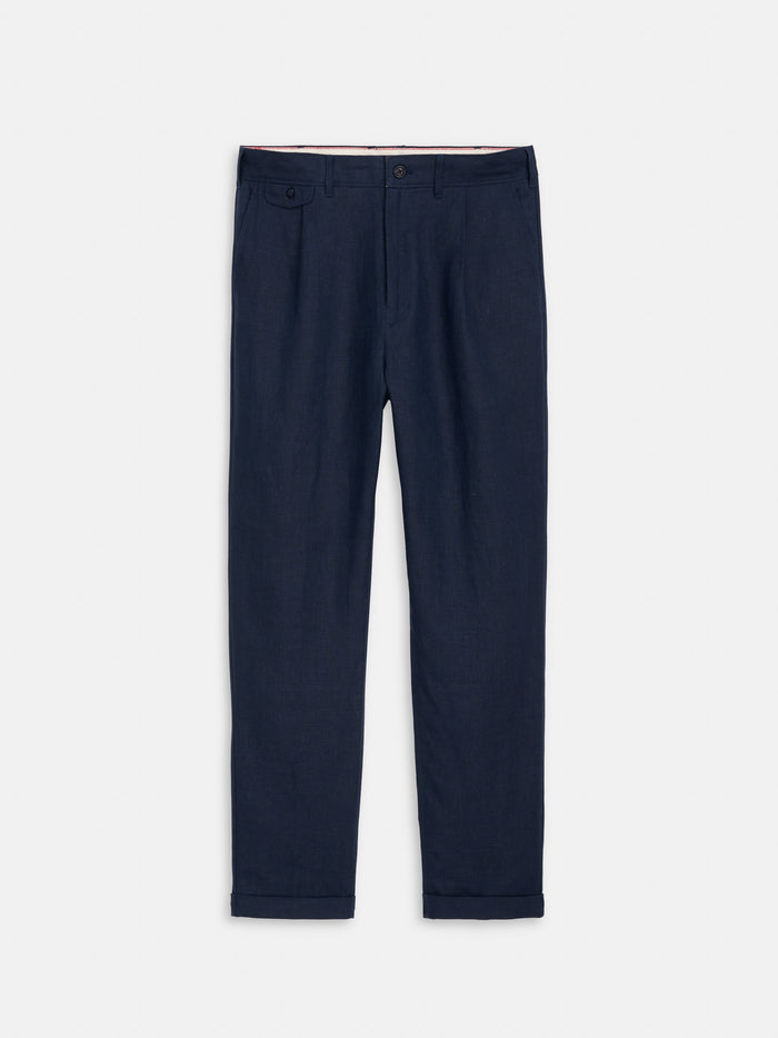 Standard Pleated Pant In Linen