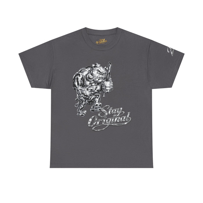 'Stay Original' Chrome Bulldog Graphic Tee - 314 Originals