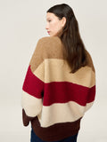 STUDIO OMNES Constance Stripe Jumper in Brown