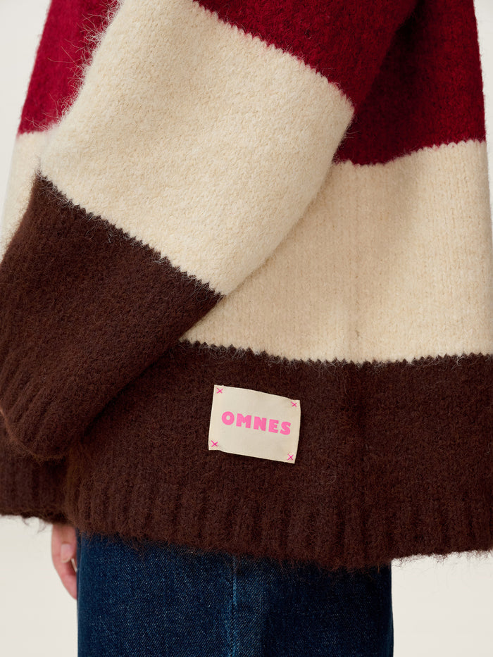 STUDIO OMNES Constance Stripe Jumper in Brown