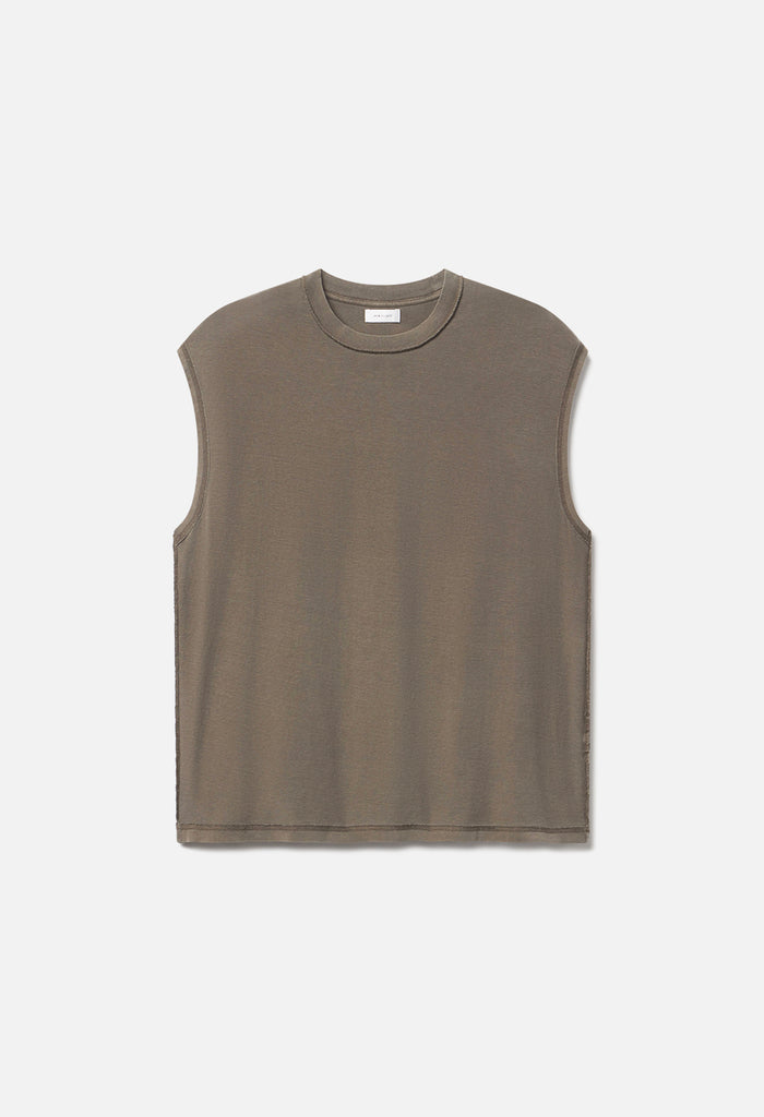 Summer Reversed Cropped Sleeveless / Washed Oak