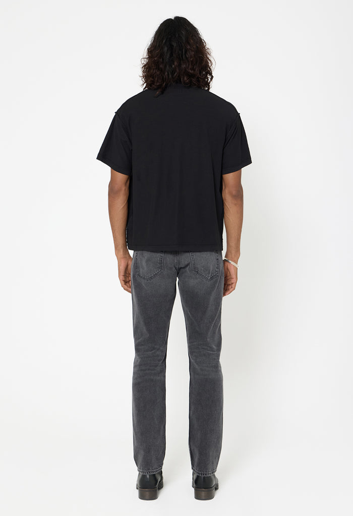 Summer Reversed Cropped Tee / Black