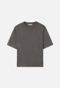 Summer Reversed Cropped Tee / Washed Black