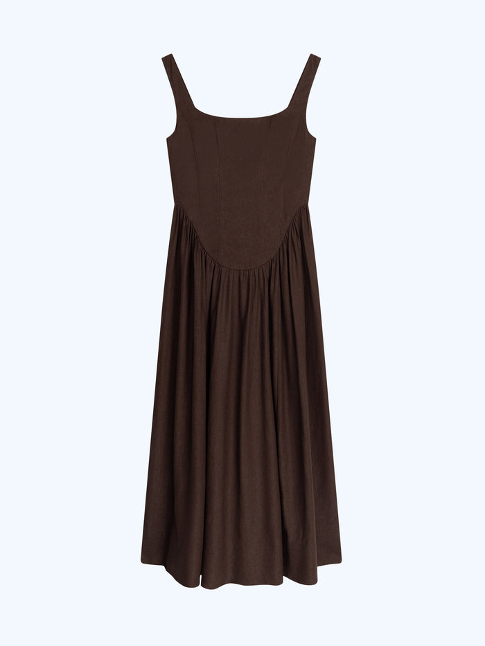 Suri Dress in Chocolate