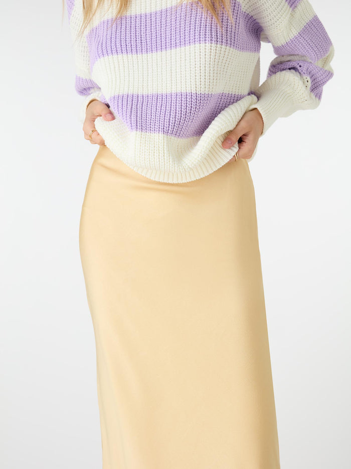 Susie Stripe Jumper in Lilac
