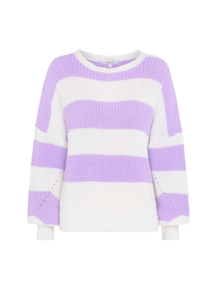 Susie Stripe Jumper in Lilac