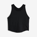 Swim High Neck Top - Black