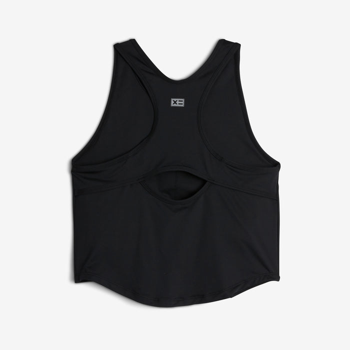 Swim High Neck Top - Black