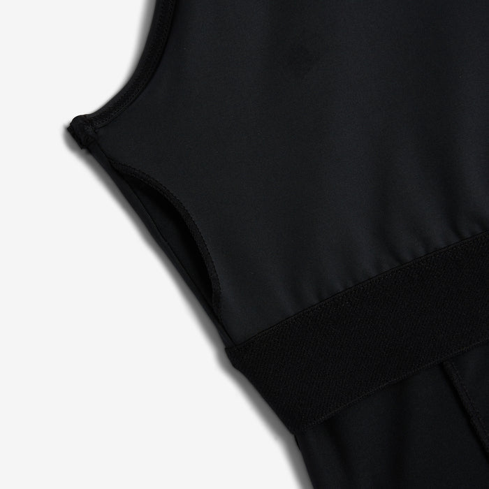 Swim High Neck Top - Black