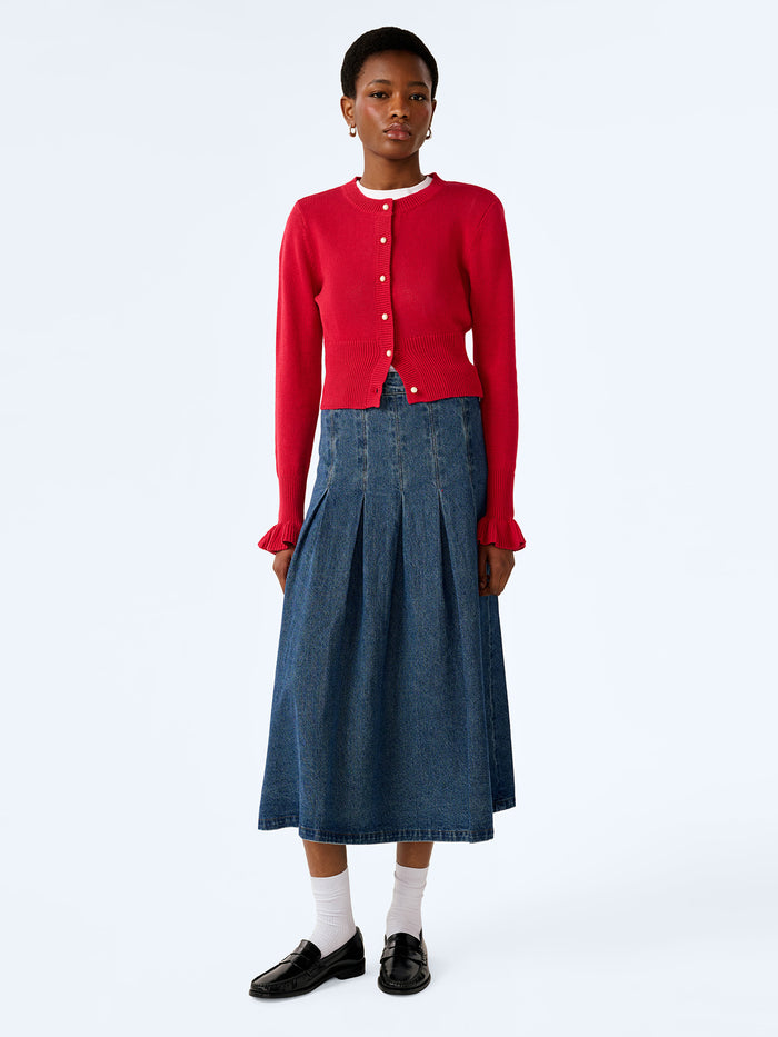 Sylvie Cardigan in Red