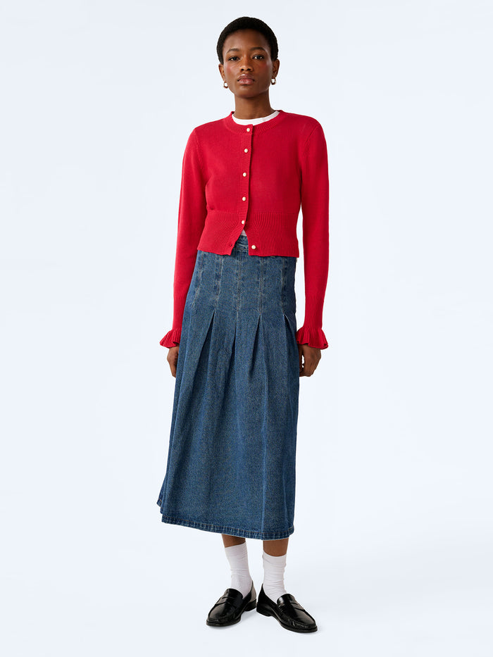 Sylvie Cardigan in Red