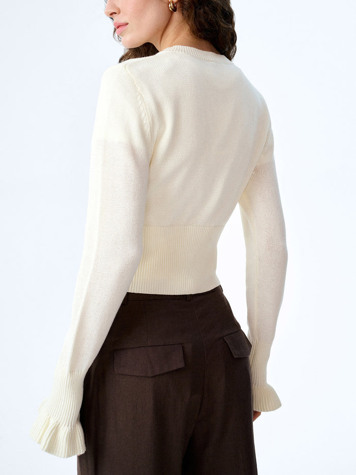 Sylvie Cardigan in White