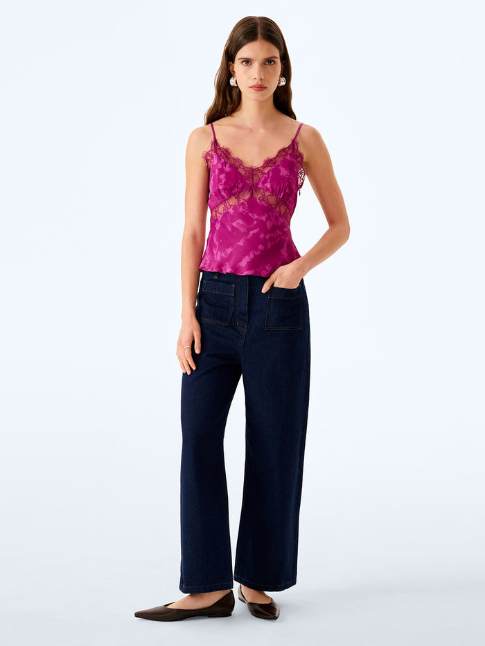 Tamara Top in Magenta Moire