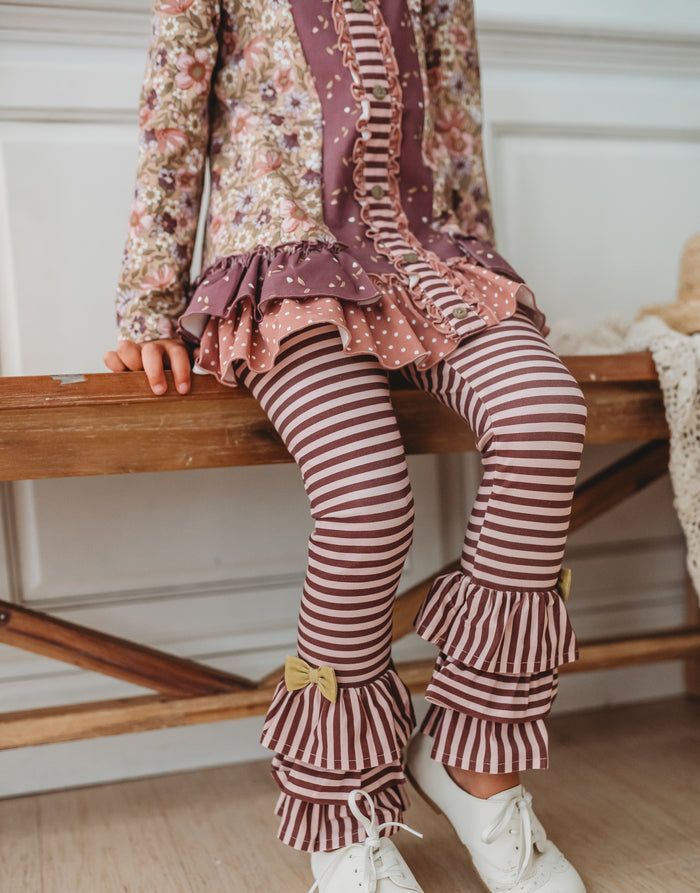 Tangled in Twigs Ruffle Leggings