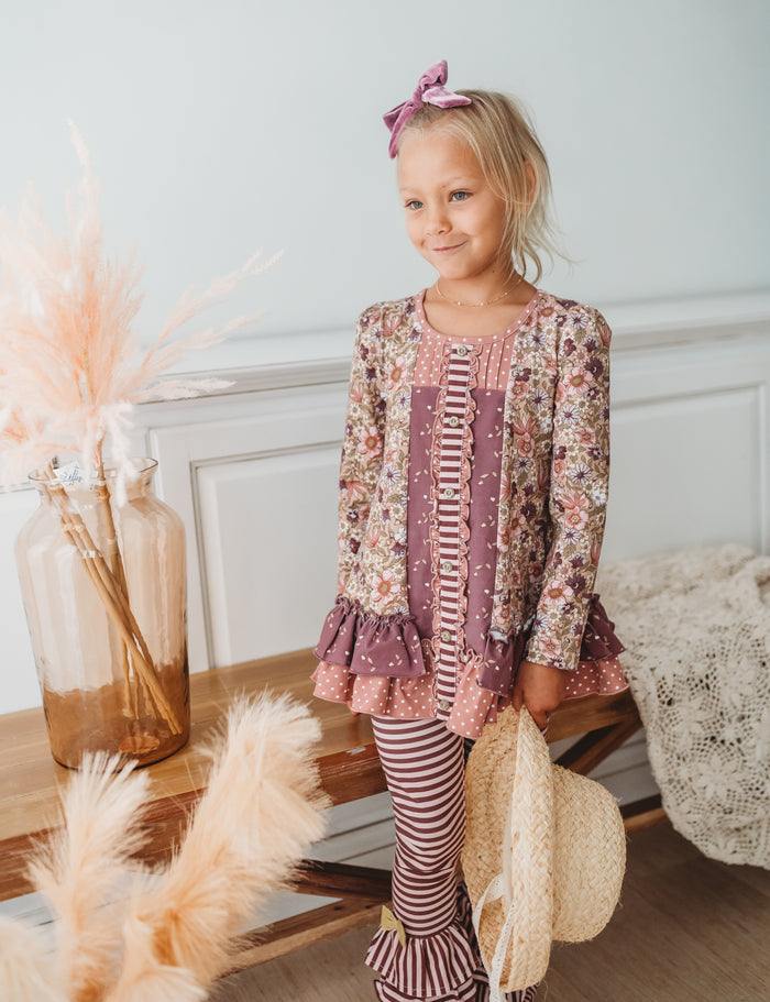 Tangled in Twigs Ruffle Leggings