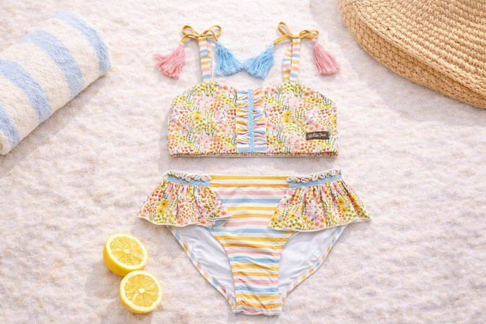 Tassel Two Piece Swimsuit | Sunlit Meadow