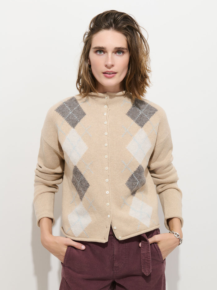 Taylor Argyle Cardigan