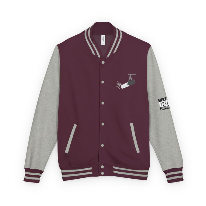 S / Burgundy/Heather Grey