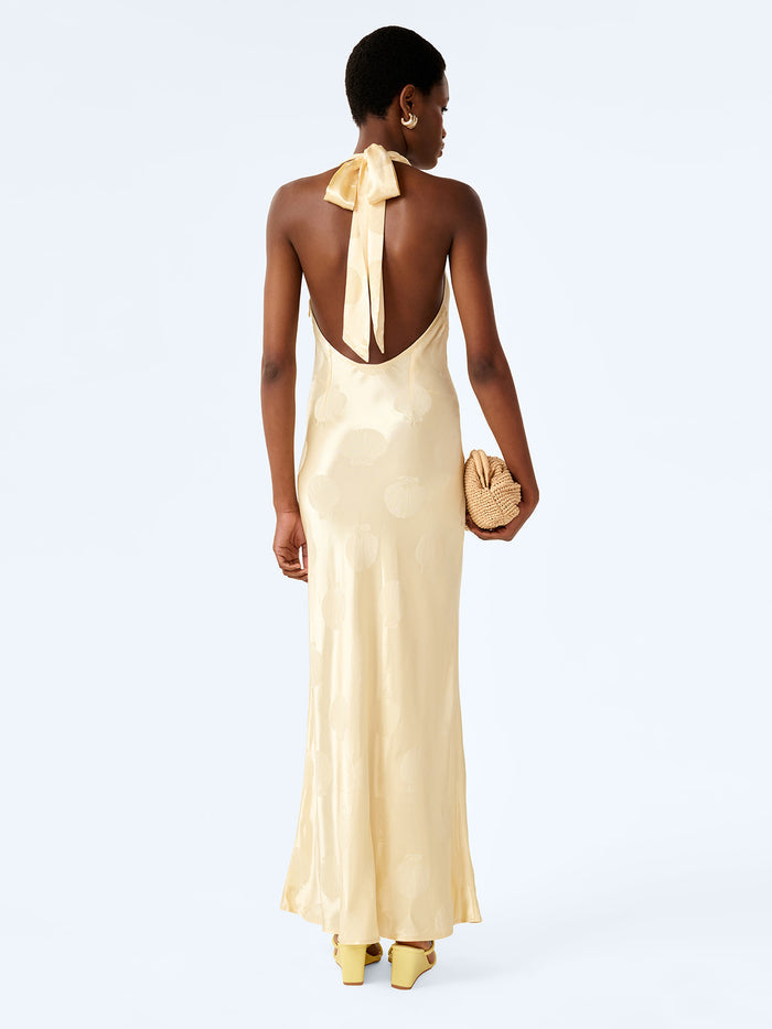 Teo Maxi Dress in Double Cream