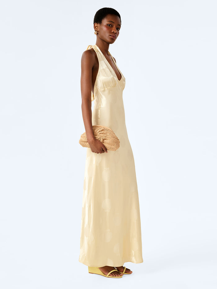 Teo Maxi Dress in Double Cream